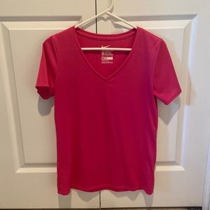 Pink Nike dri fit tee - nwot